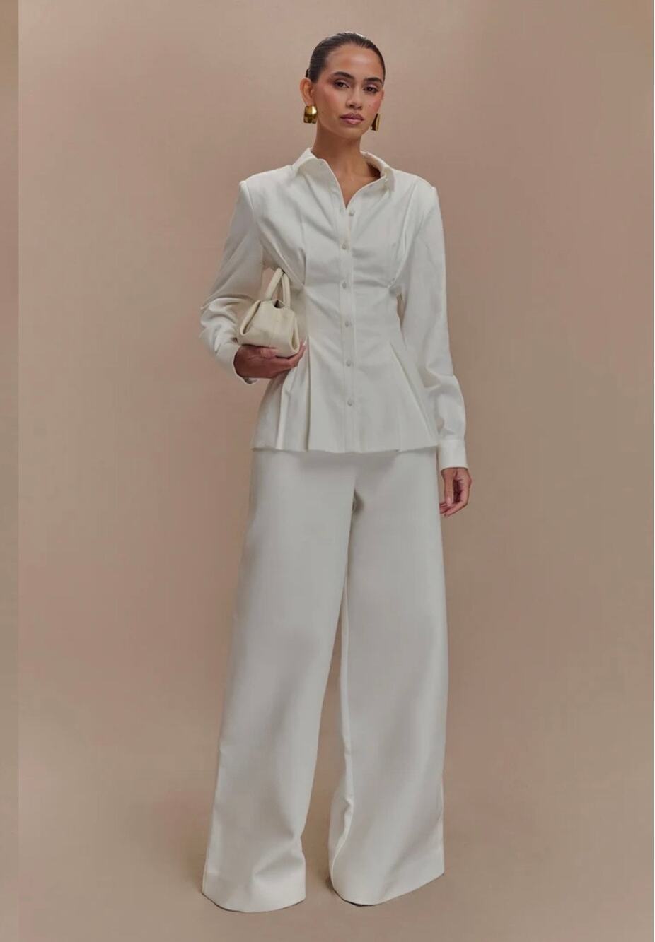 Meshki Rhia Oversized Shirt - White